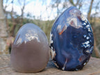 Polished Snow Orca Agate Standing Display Pieces x 3 From West Coast, Madagascar - Toprock Gemstones and Minerals 