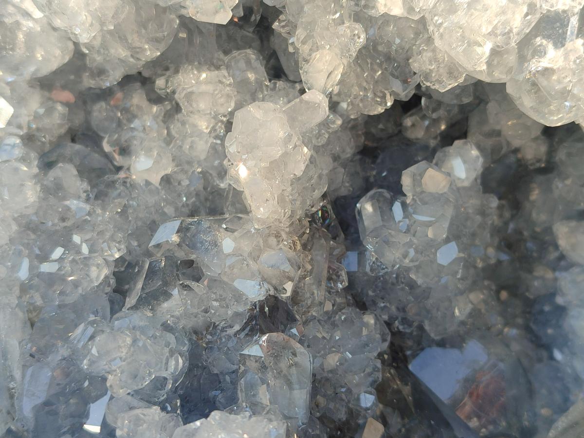 Natural Large Blue Celestite Geode Specimen x 1 From Sakoany, Madagascar - Toprock Gemstones and Minerals 