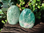 Polished Green Fluorite Standing Display Pieces x 2 From Madagascar - Toprock Gemstones and Minerals 