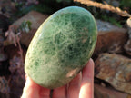 Polished Green Fluorite Standing Display Pieces x 2 From Madagascar - Toprock Gemstones and Minerals 