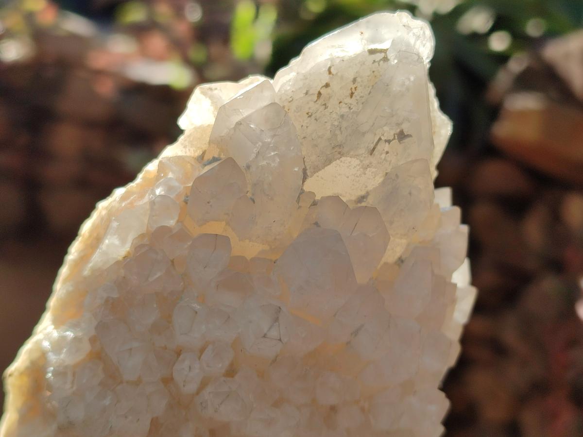 Natural Cascading "Anananas" Candle Quartz Crystal Clusters x 3 From Antsirabe, Madagascar - Toprock Gemstones and Minerals 