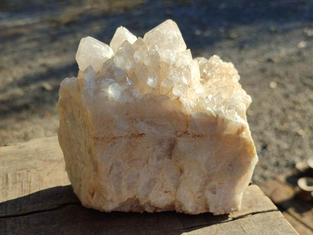Natural Cascading "Anananas" Candle Quartz Crystal Clusters x 3 From Antsirabe, Madagascar - Toprock Gemstones and Minerals 