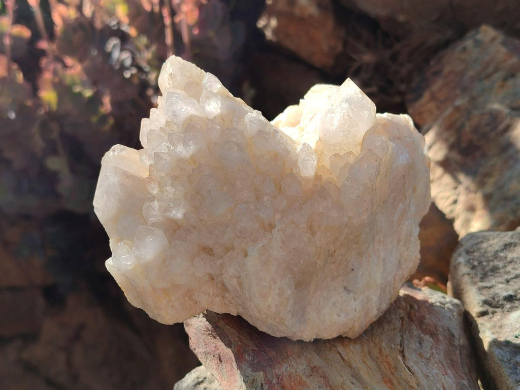 Natural Cascading "Anananas" Candle Quartz Crystal Clusters x 3 From Antsirabe, Madagascar - Toprock Gemstones and Minerals 