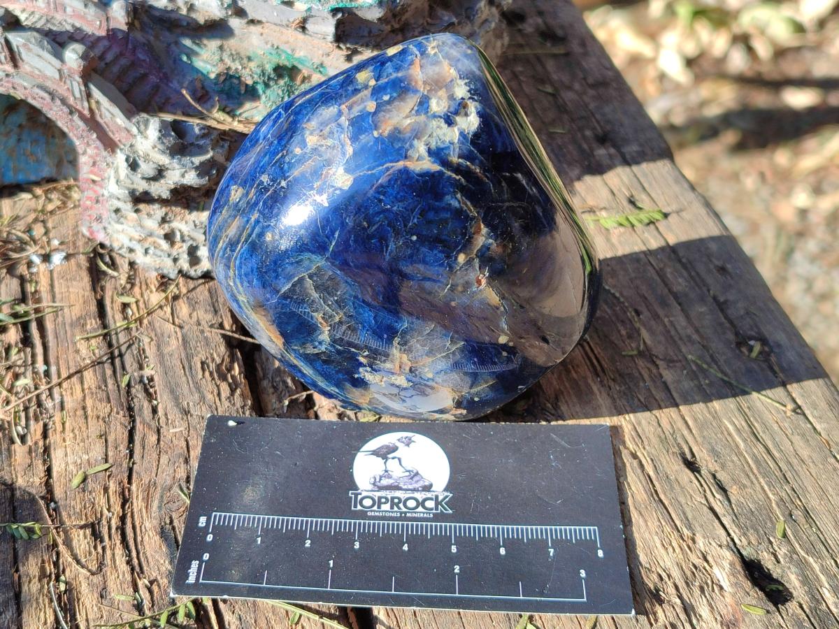 Polished Dumortierite Standing Display Pieces x 4 From Madagascar - Toprock Gemstones and Minerals 