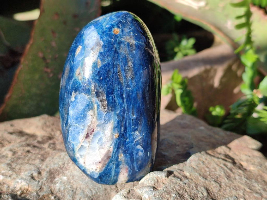Polished Dumortierite Standing Display Pieces x 4 From Madagascar - Toprock Gemstones and Minerals 