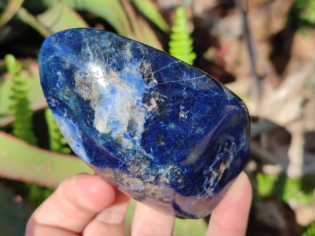 Polished Dumortierite Standing Display Pieces x 4 From Madagascar - Toprock Gemstones and Minerals 