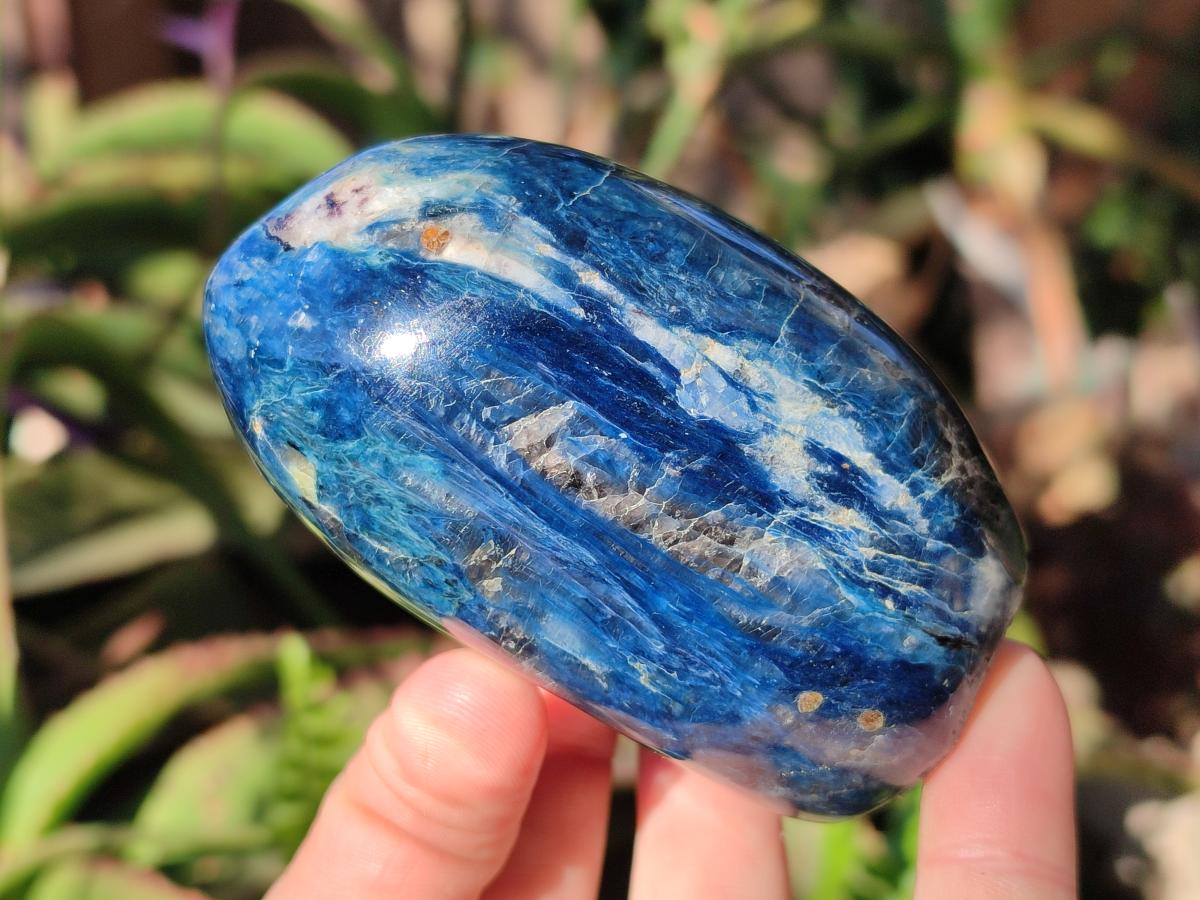 Polished Dumortierite Standing Display Pieces x 4 From Madagascar - Toprock Gemstones and Minerals 