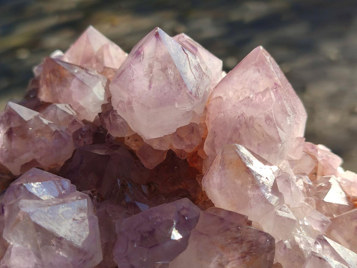 Natural Sunburst Spirit Amethyst Clusters x 3 From Boekenhouthoek, South Africa - Toprock Gemstones and Minerals 