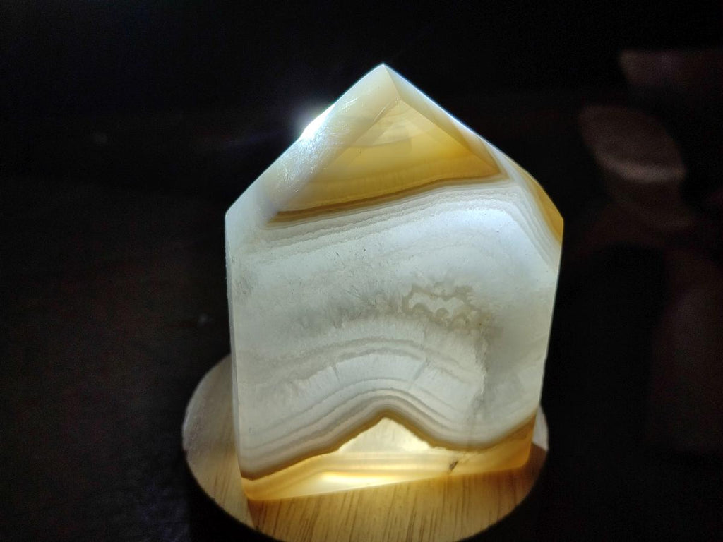 Polished Banded Agate House Shaped Slices x 6 From Madagascar - Toprock Gemstones and Minerals 