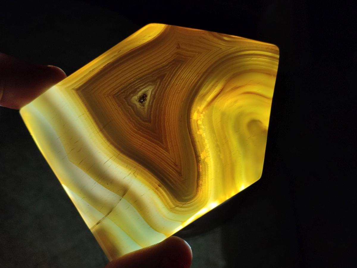 Polished Banded Agate House Shaped Slices x 6 From Madagascar - Toprock Gemstones and Minerals 
