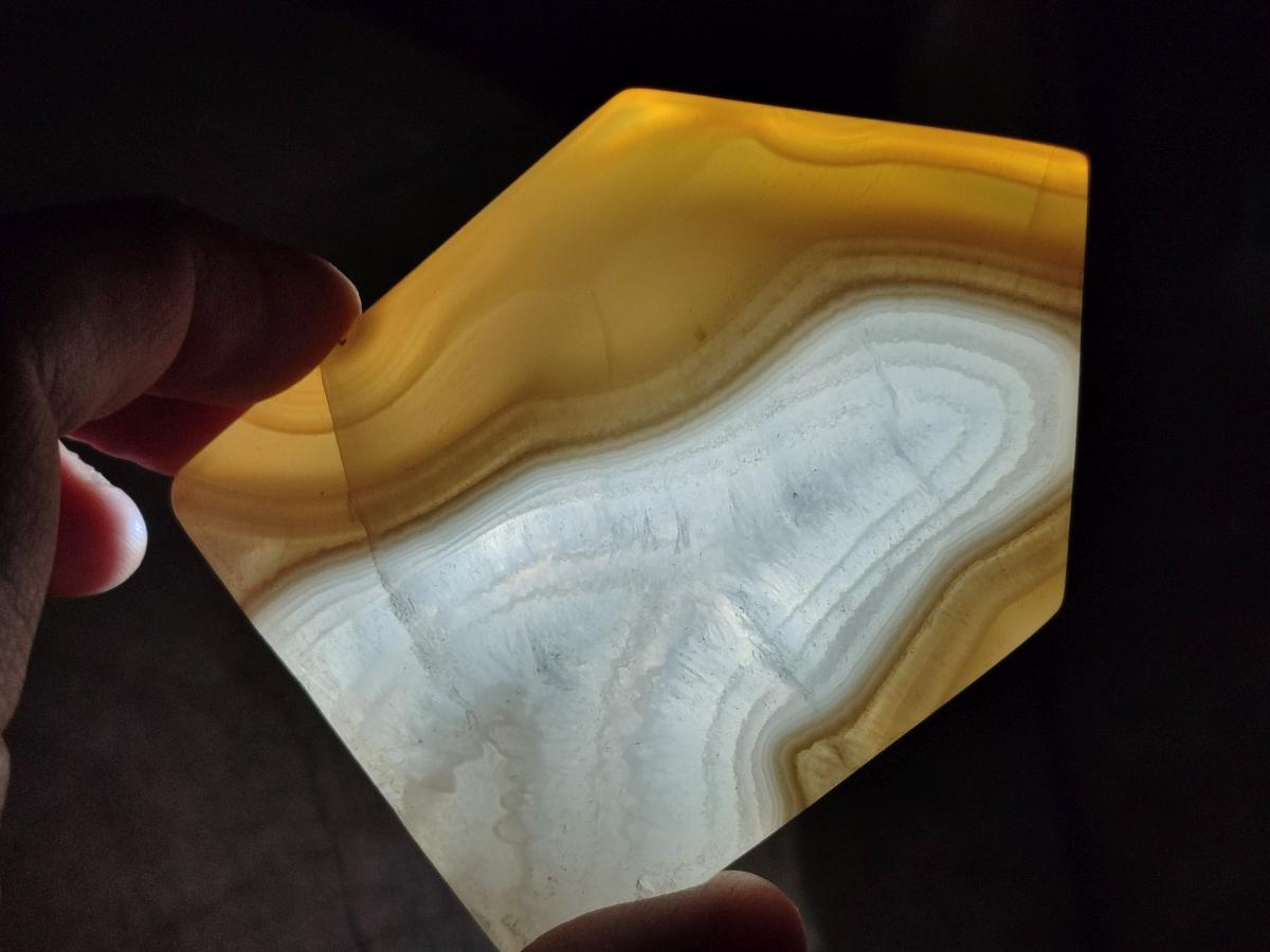 Polished Banded Agate House Shaped Slices x 6 From Madagascar - Toprock Gemstones and Minerals 