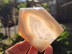 Polished Banded Agate House Shaped Slices x 6 From Madagascar - Toprock Gemstones and Minerals 