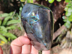 Polished Spectrolite Labradorite Standing Display Pieces x 3 From Madagascar - Toprock Gemstones and Minerals 