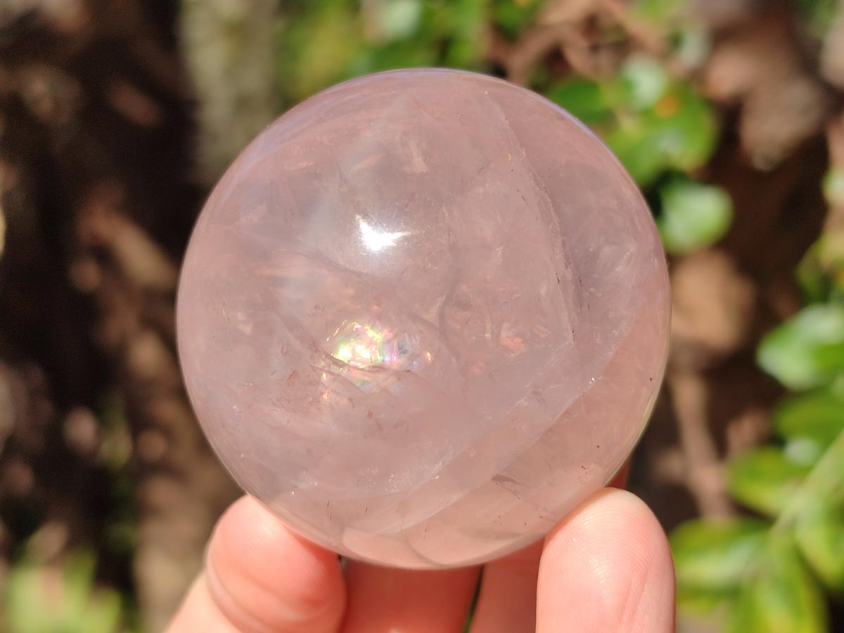 Polished Gemmy Star Rose Quartz Spheres x 5 From Madagascar - Toprock Gemstones and Minerals 