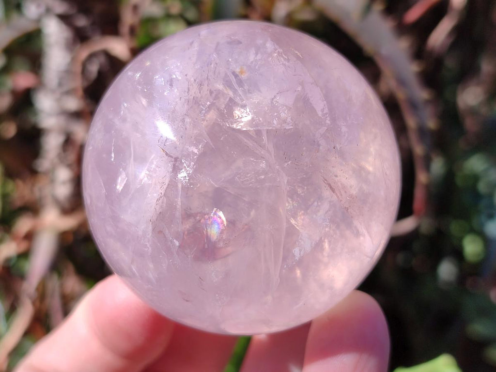 Polished Gemmy Star Rose Quartz Spheres x 5 From Madagascar - Toprock Gemstones and Minerals 