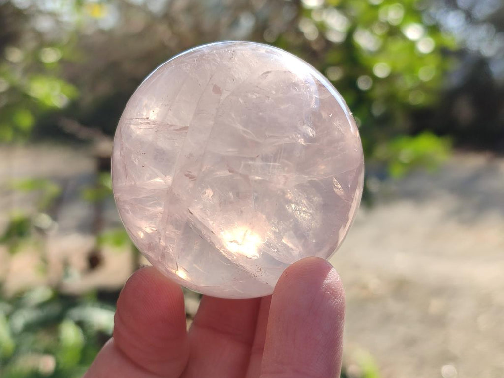 Polished Gemmy Star Rose Quartz Spheres x 5 From Madagascar - Toprock Gemstones and Minerals 