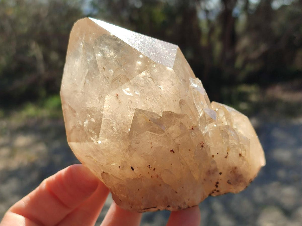Natural Cascading Clear Luena Quartz Crystals and Clusters x 4 From Luena, Congo - Toprock Gemstones and Minerals 