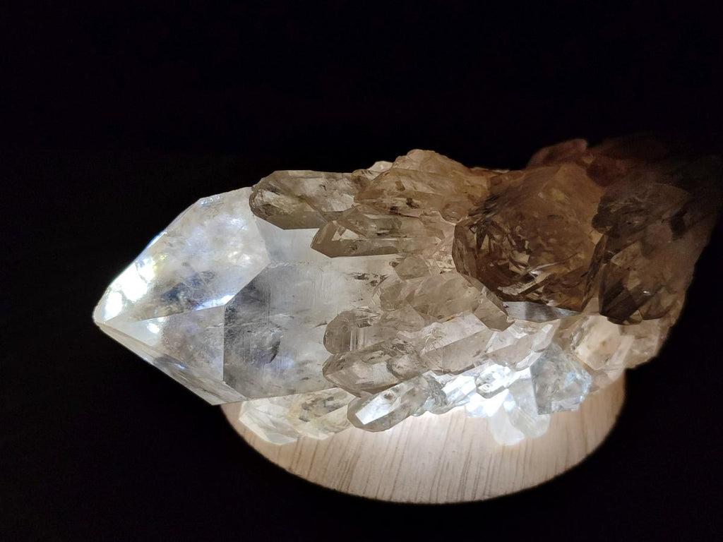 Natural Cascading Clear Luena Quartz Crystals and Clusters x 4 From Luena, Congo - Toprock Gemstones and Minerals 