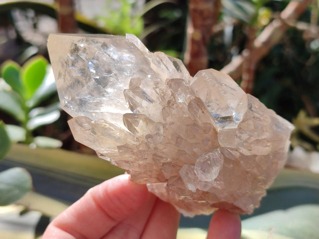 Natural Cascading Clear Luena Quartz Crystals and Clusters x 4 From Luena, Congo - Toprock Gemstones and Minerals 