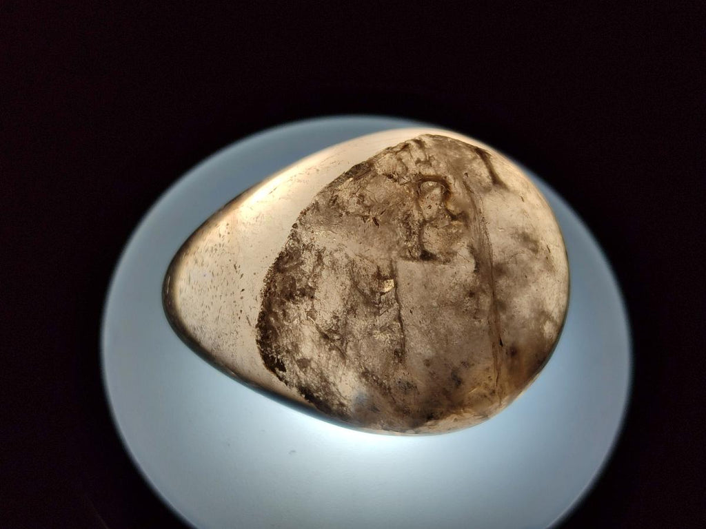 Polished Smokey Window Quartz Eggs x 12 From Madagascar - Toprock Gemstones and Minerals 