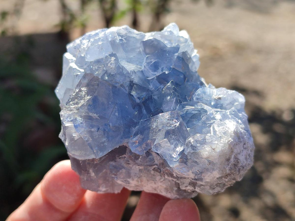 Natural Blue Celestite Specimens x 24 From Sakoany, Madagascar - Toprock Gemstones and Minerals 