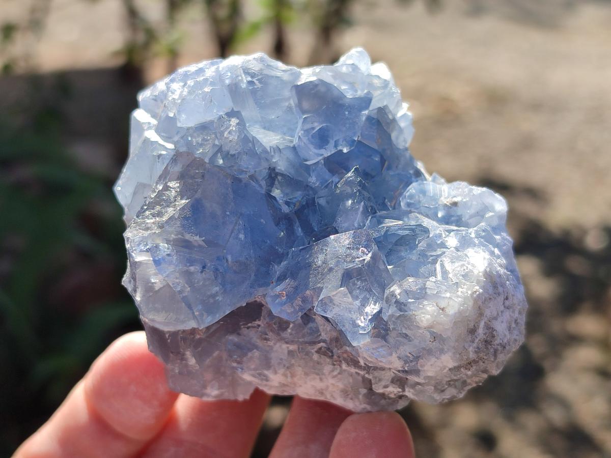 Natural Blue Celestite Specimens x 24 From Sakoany, Madagascar - Toprock Gemstones and Minerals 