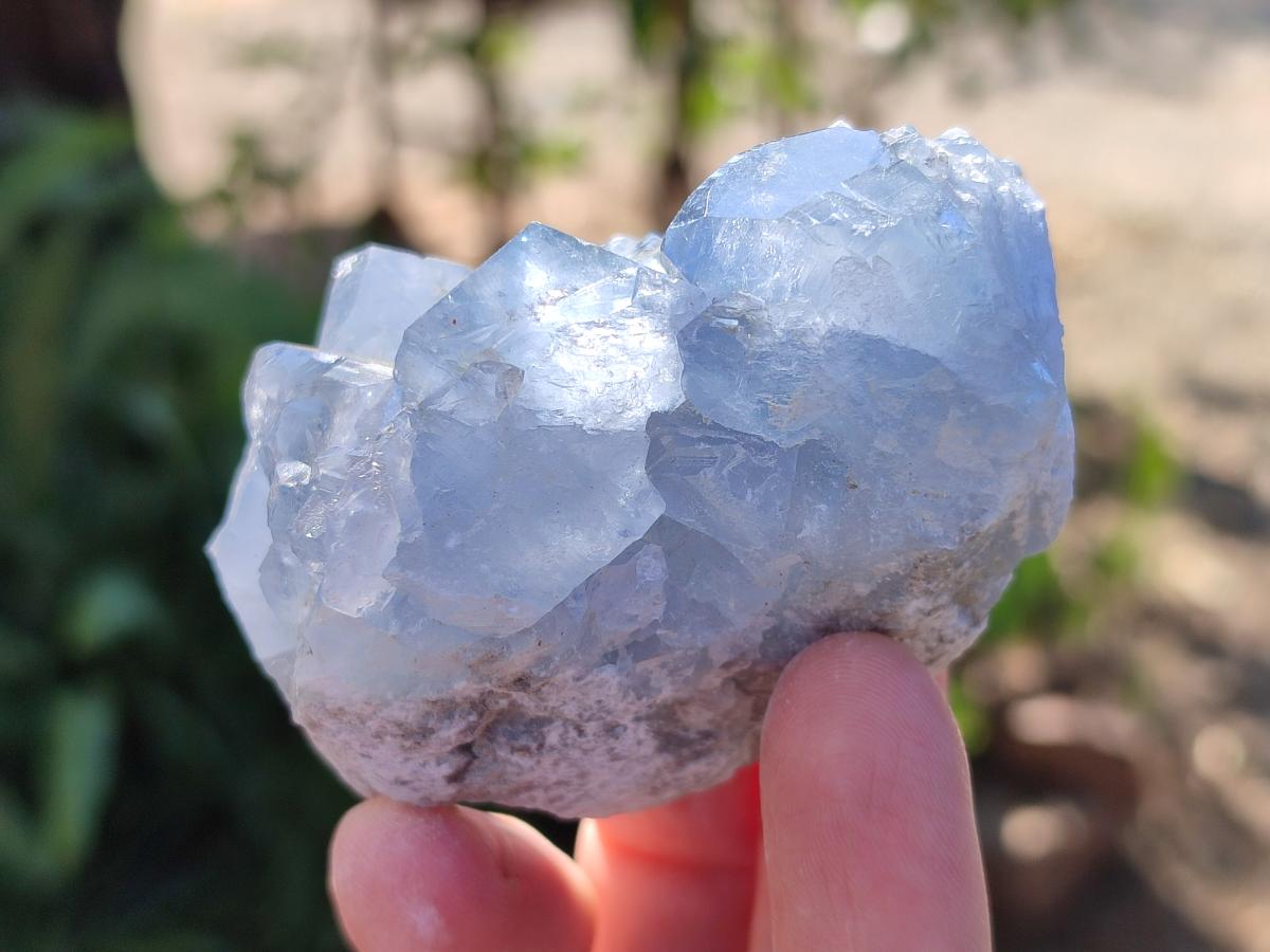 Natural Blue Celestite Specimens x 24 From Sakoany, Madagascar - Toprock Gemstones and Minerals 