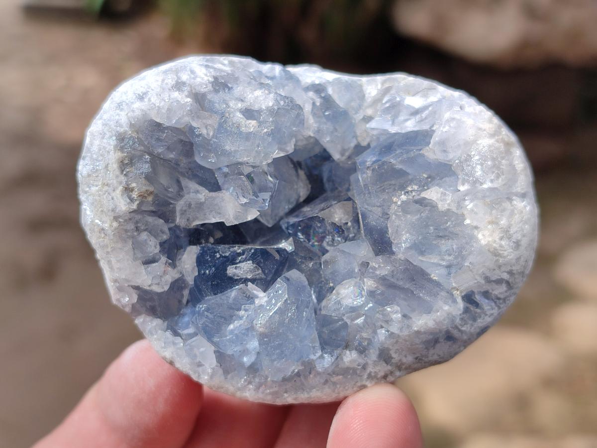 Natural Blue Celestite Specimens x 24 From Sakoany, Madagascar - Toprock Gemstones and Minerals 