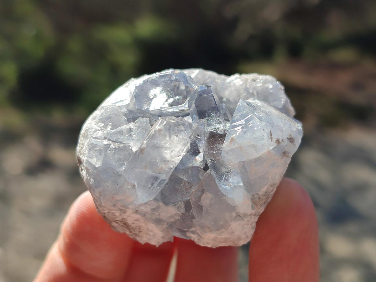 Natural Blue Celestite Specimens x 24 From Sakoany, Madagascar - Toprock Gemstones and Minerals 
