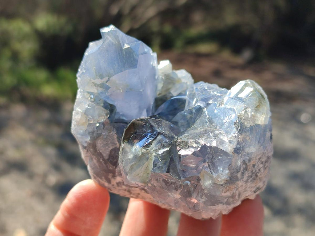Natural Blue Celestite Specimens x 24 From Sakoany, Madagascar - Toprock Gemstones and Minerals 