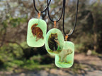 Polished Mixed Multi Mineral Hand Painted Necklaces x 18 From Madagascar - Toprock Gemstones and Minerals 