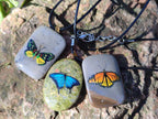 Polished Mixed Multi Mineral Hand Painted Necklaces x 18 From Madagascar - Toprock Gemstones and Minerals 