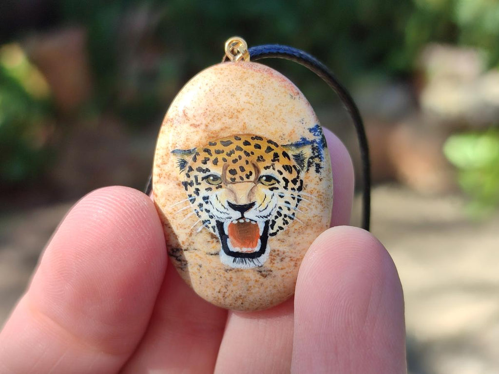 Polished Mixed Multi Mineral Hand Painted Necklaces x 18 From Madagascar - Toprock Gemstones and Minerals 