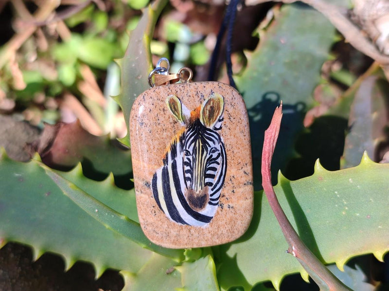 Polished Mixed Multi Mineral Hand Painted Necklaces x 18 From Madagascar - Toprock Gemstones and Minerals 