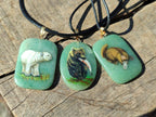 Polished Mixed Multi Mineral Hand Painted Necklaces x 18 From Madagascar - Toprock Gemstones and Minerals 