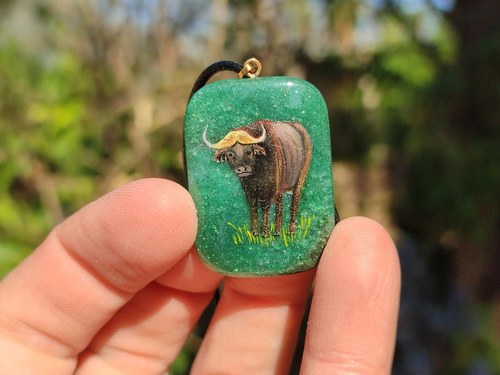 Polished Mixed Multi Mineral Hand Painted Necklaces x 18 From Madagascar - Toprock Gemstones and Minerals 