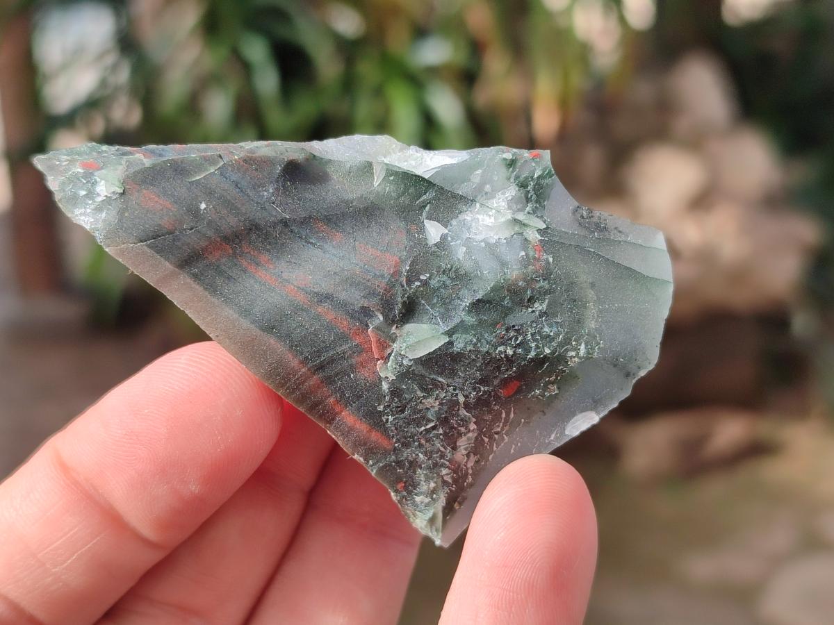 Natural Cobbed Bloodstone Pieces x 11 From Swaziland - Toprock Gemstones and Minerals 