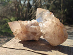 Natural Cascading Clear Smokey Citrine Crystal Quartz Clusters x 6 From Luena, Congo - Toprock Gemstones and Minerals 