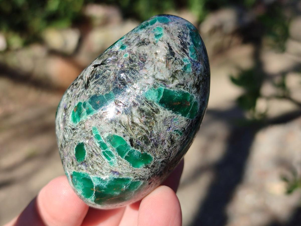 Polished Emerald Mica 'Mutokolite' Standing Display Pieces x 6 From Mutoko, Zimbabwe - Toprock Gemstones and Minerals 