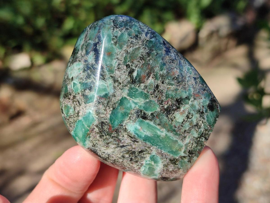 Polished Emerald Mica 'Mutokolite' Standing Display Pieces x 6 From Mutoko, Zimbabwe - Toprock Gemstones and Minerals 