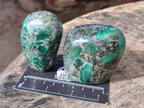 Polished Emerald Mica 'Mutokolite' Standing Display Pieces x 6 From Mutoko, Zimbabwe - Toprock Gemstones and Minerals 