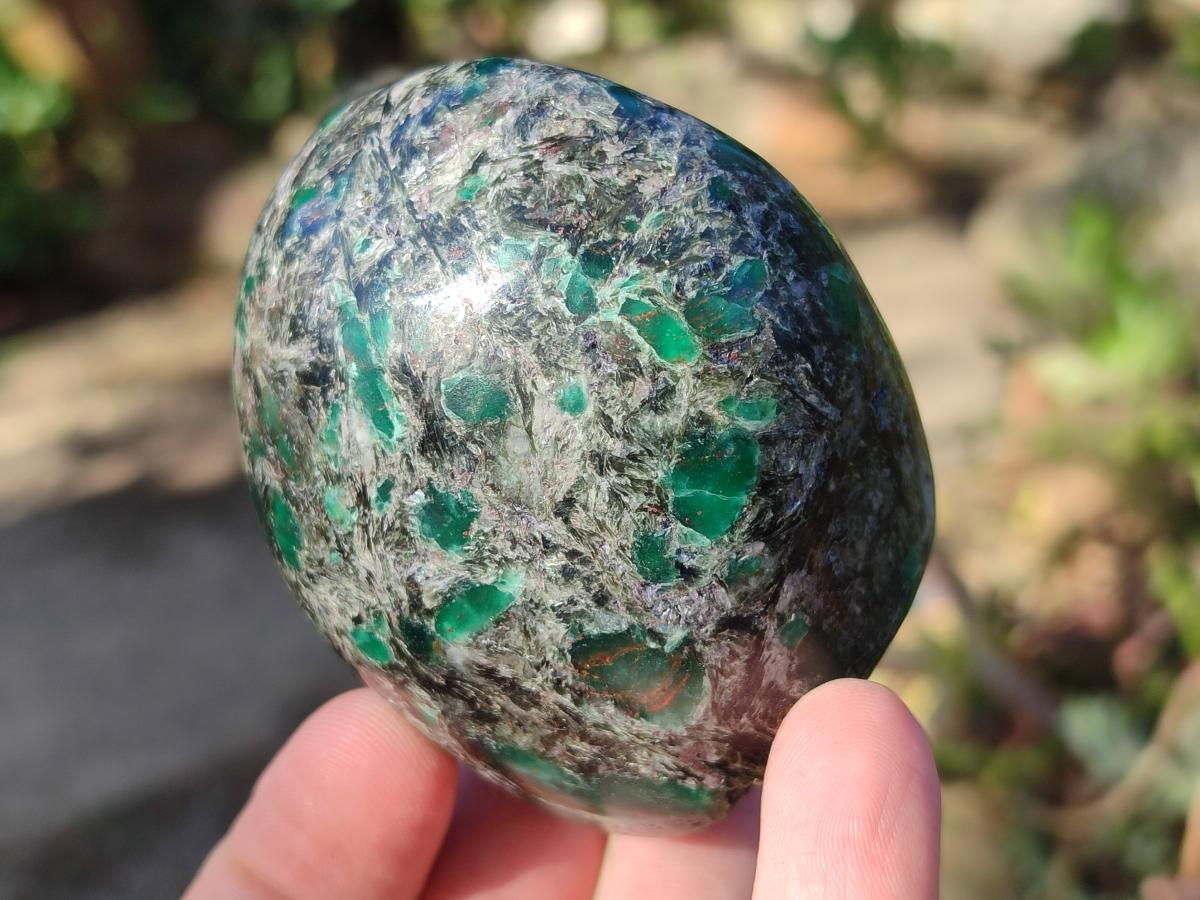 Polished Emerald Mica 'Mutokolite' Standing Display Pieces x 6 From Mutoko, Zimbabwe - Toprock Gemstones and Minerals 