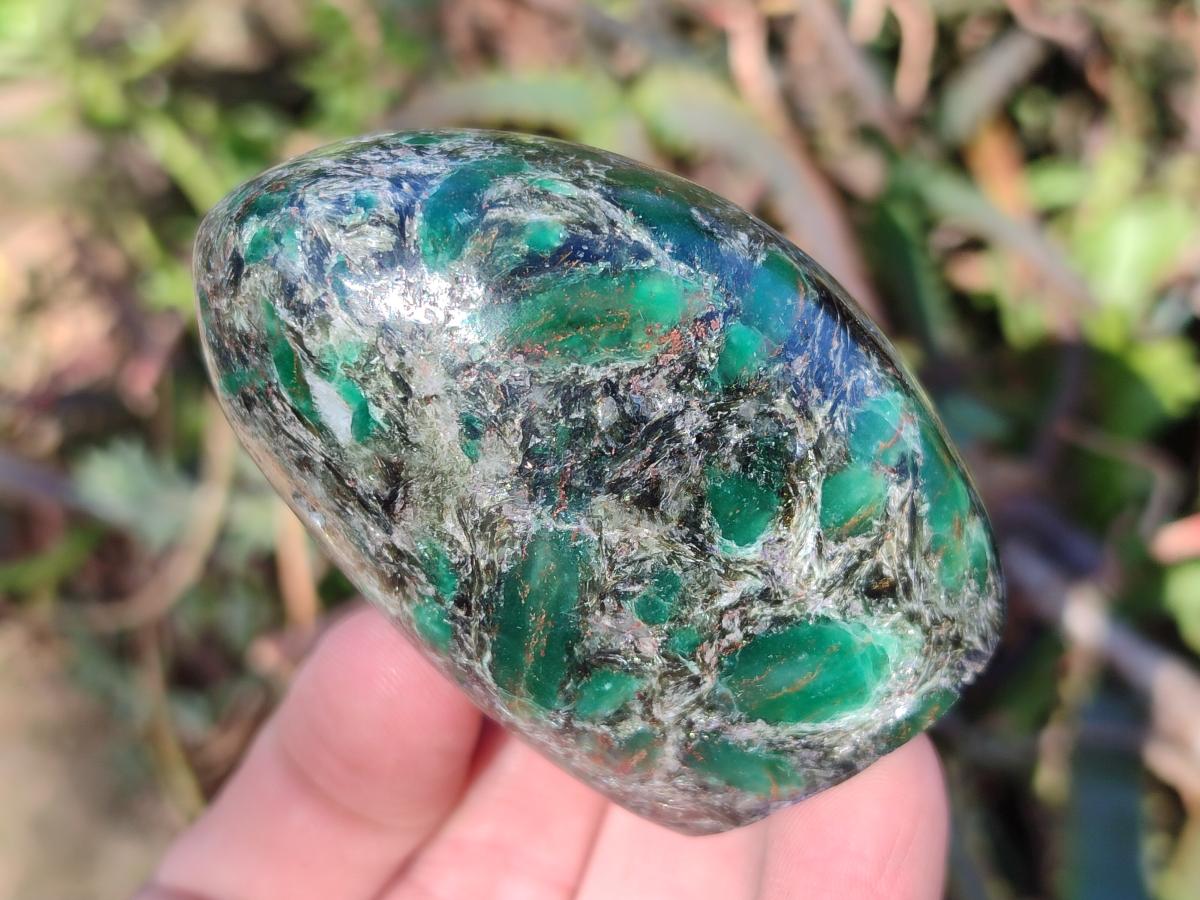 Polished Emerald Mica 'Mutokolite' Standing Display Pieces x 6 From Mutoko, Zimbabwe - Toprock Gemstones and Minerals 