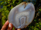 Polished Banded Agate Slices with Natural Edging x 6 From Madagascar - Toprock Gemstones and Minerals 