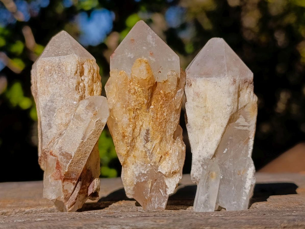 Natural Cascading Single Pineapple Quartz Crystals x 35 From Antsirabe, Madagascar - Toprock Gemstones and Minerals 