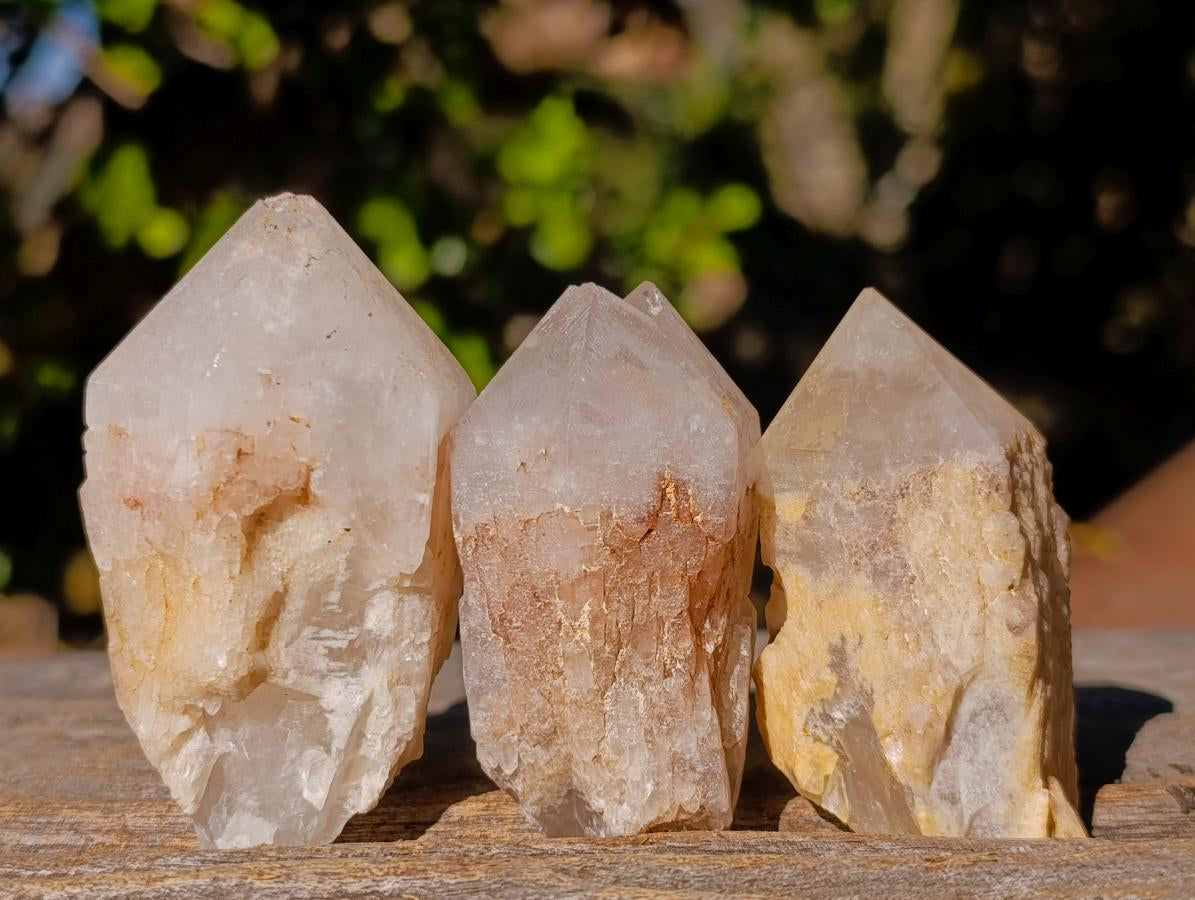 Natural Cascading Single Pineapple Quartz Crystals x 35 From Antsirabe, Madagascar - Toprock Gemstones and Minerals 