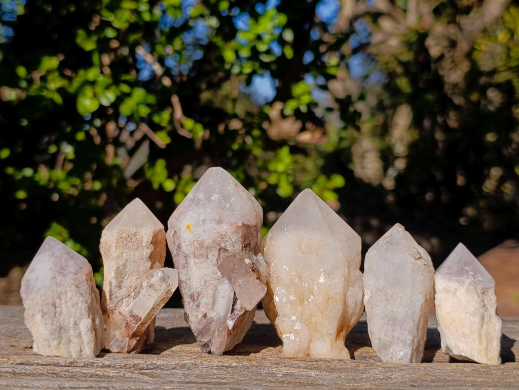 Natural Cascading Single Pineapple Quartz Crystals x 35 From Antsirabe, Madagascar - Toprock Gemstones and Minerals 