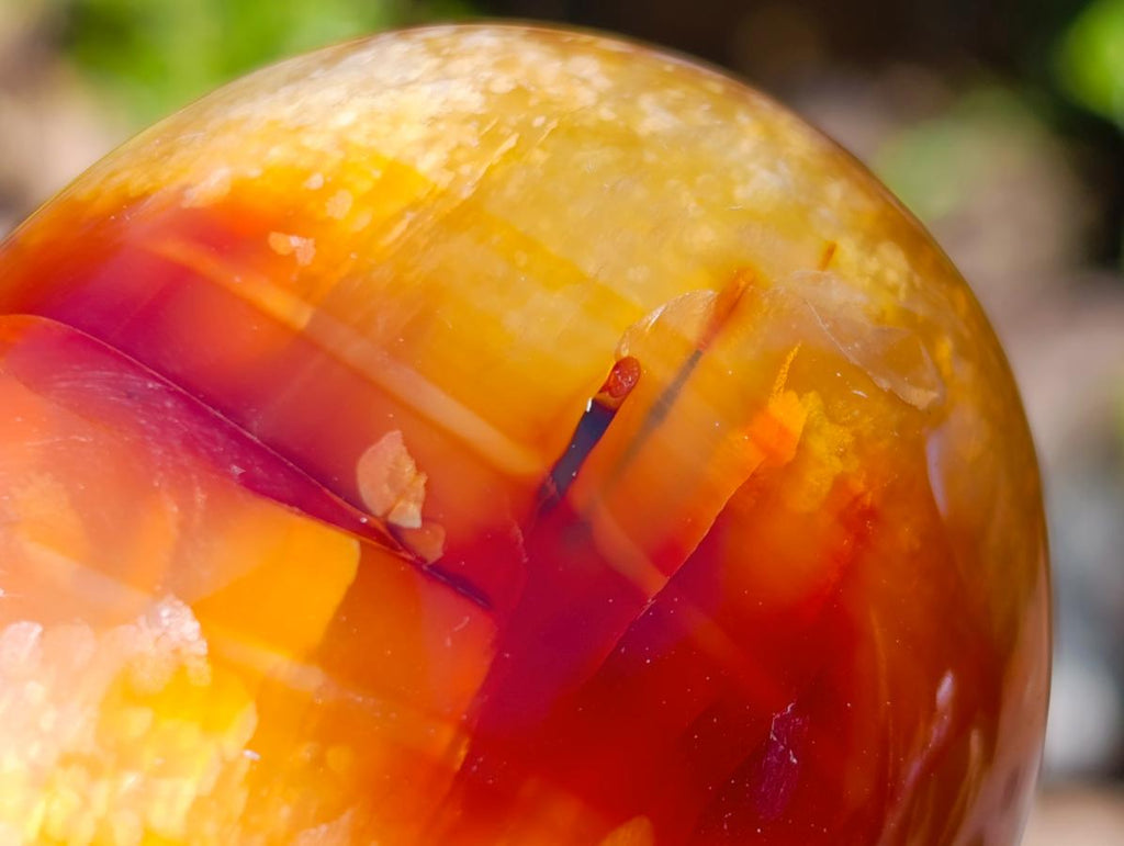 Polished And Natural Carnelian Agate Gemstone Galet x 14 From Madagascar - Toprock Gemstones and Minerals 