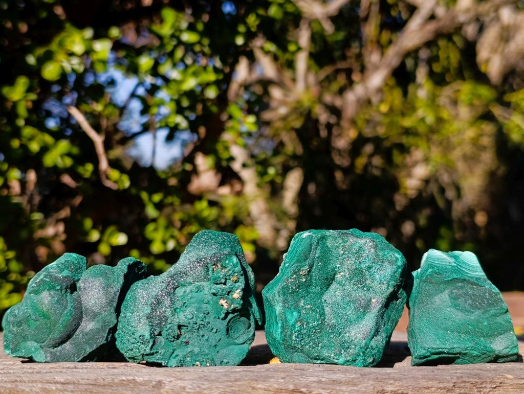 Natural Botryoidal Malachite Specimens x 17 From Congo - Toprock Gemstones and Minerals 