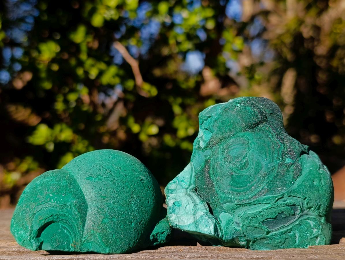 Natural Botryoidal Malachite Specimens x 17 From Congo - Toprock Gemstones and Minerals 